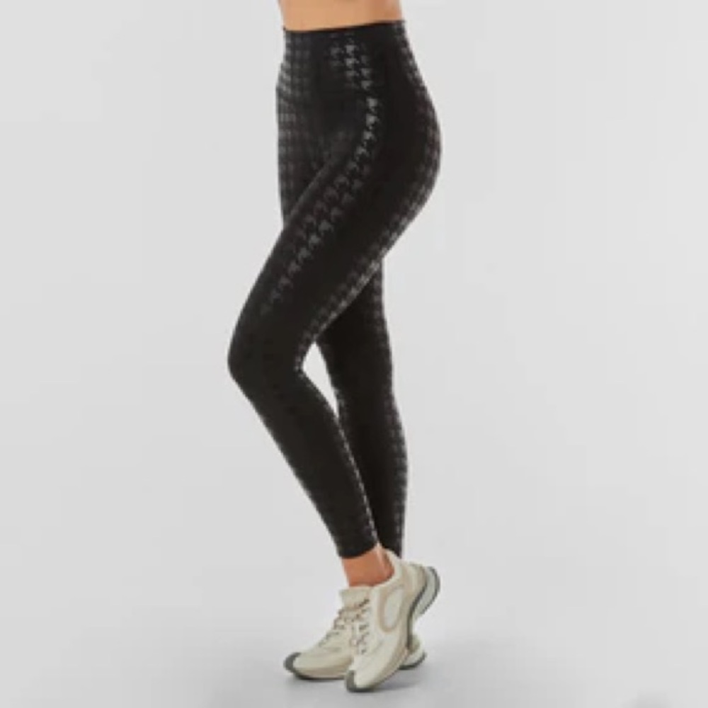 Black Patterned Women's Leggings